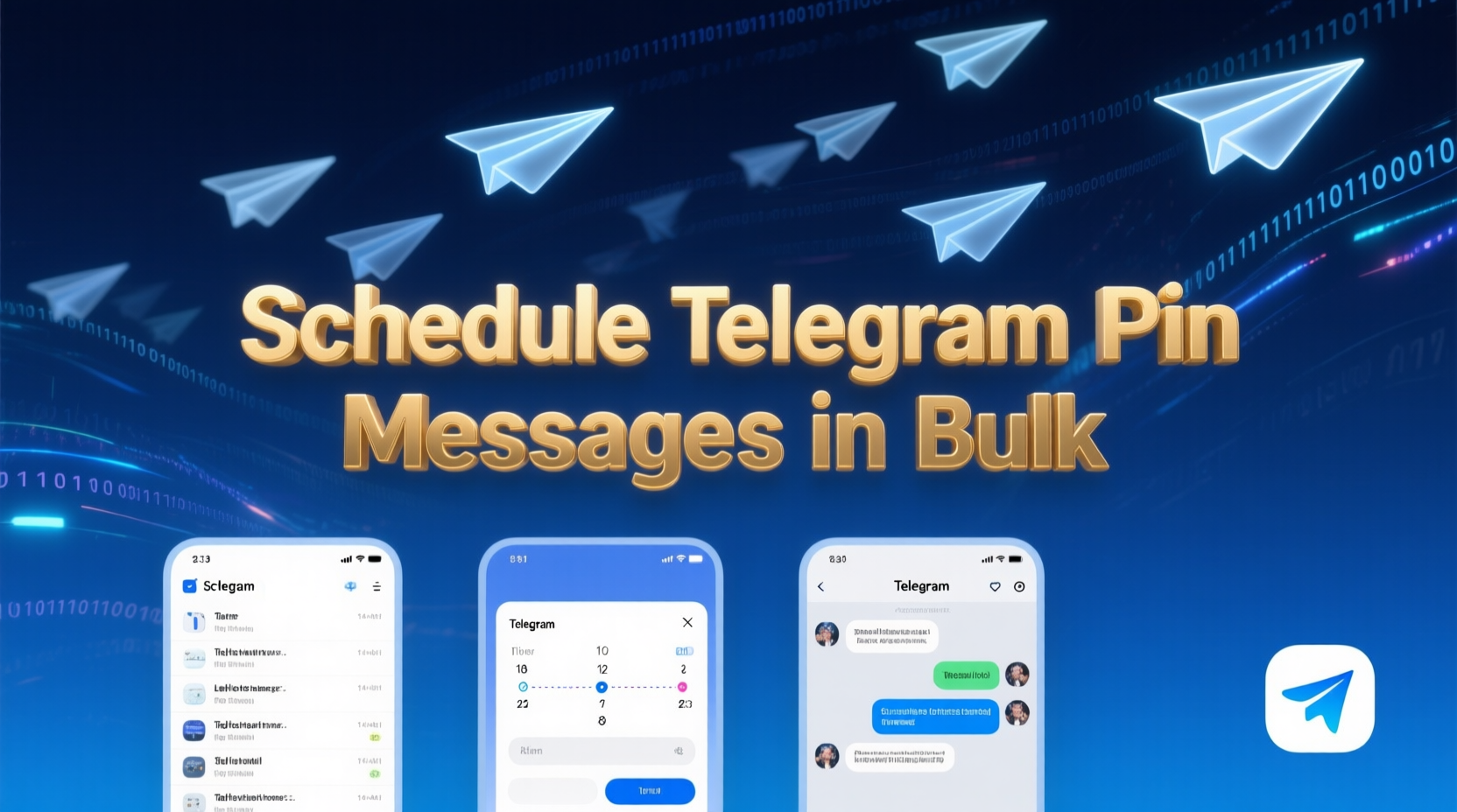 Schedule Telegram Pin Messages in Bulk